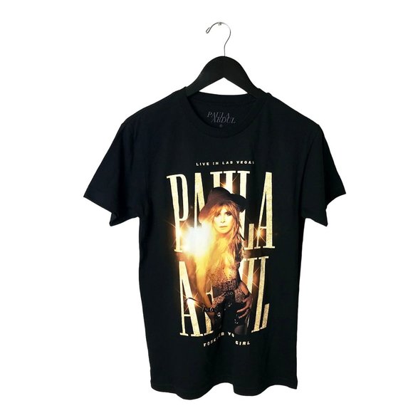 NWOT Paula Abdul Rap Tee Live In Vegas T Shirt Adult Small S Singer Tour - Picture 1 of 11
